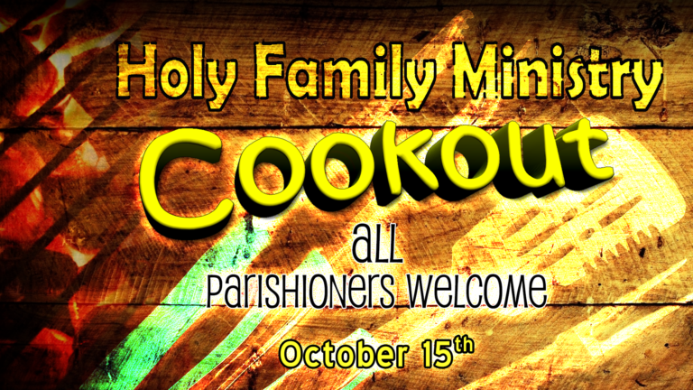 Holy Family Ministry Cookout