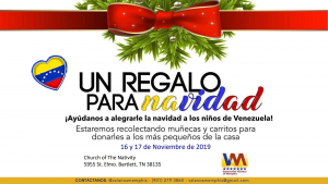 Gift donations for Venezuelan children